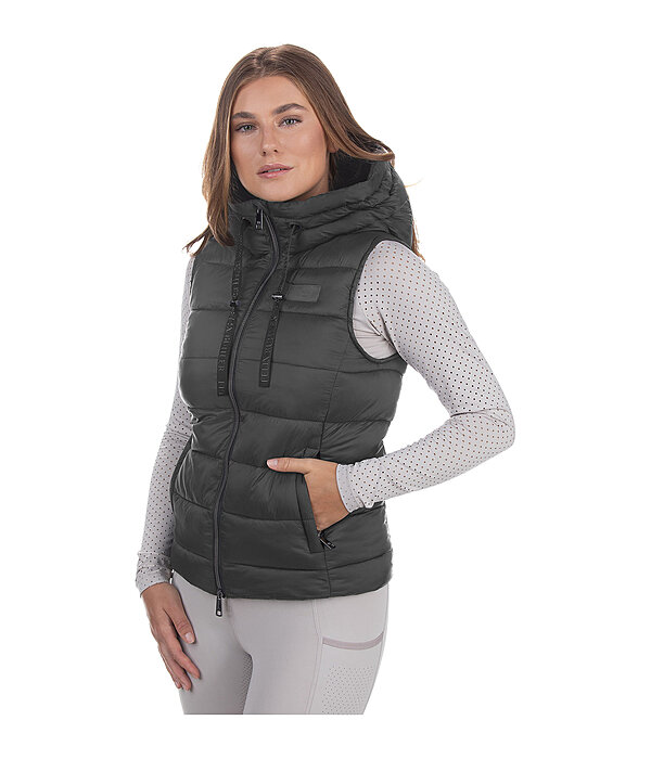 gewatteerde bodywarmer Mila met capuchon