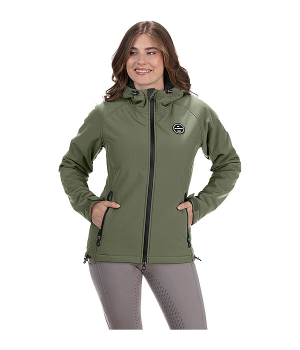 softshell rij-jas Lara II met capuchon