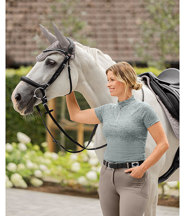 functioneel shirt met ritssluiting Clea