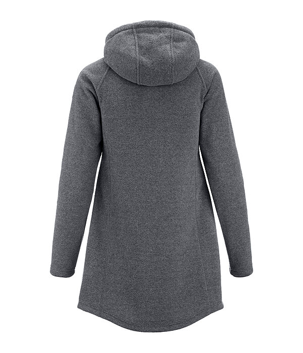 fleecemantel Greta met capuchon