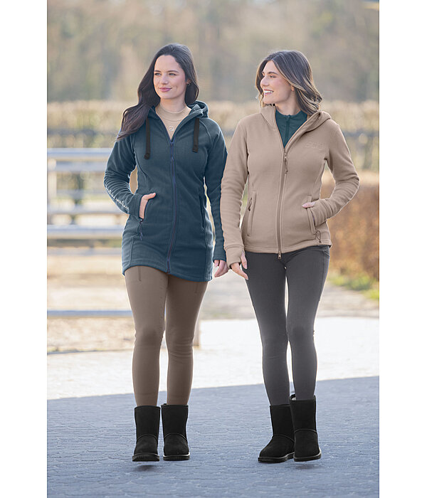 fleecemantel Greta met capuchon