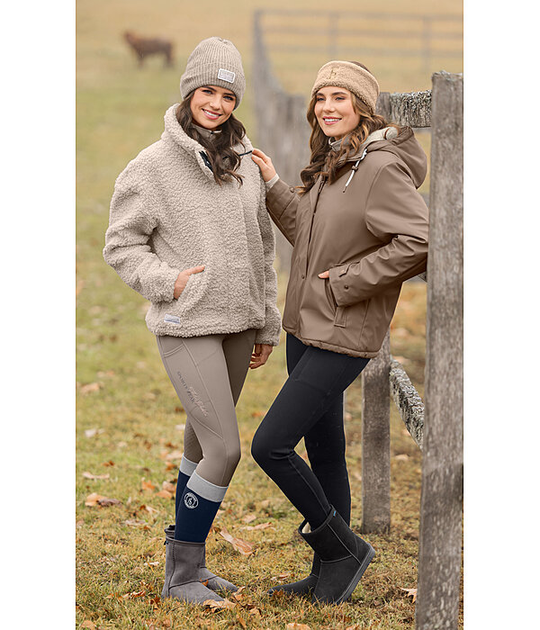 teddyfleece regenjas Nella met capuchon