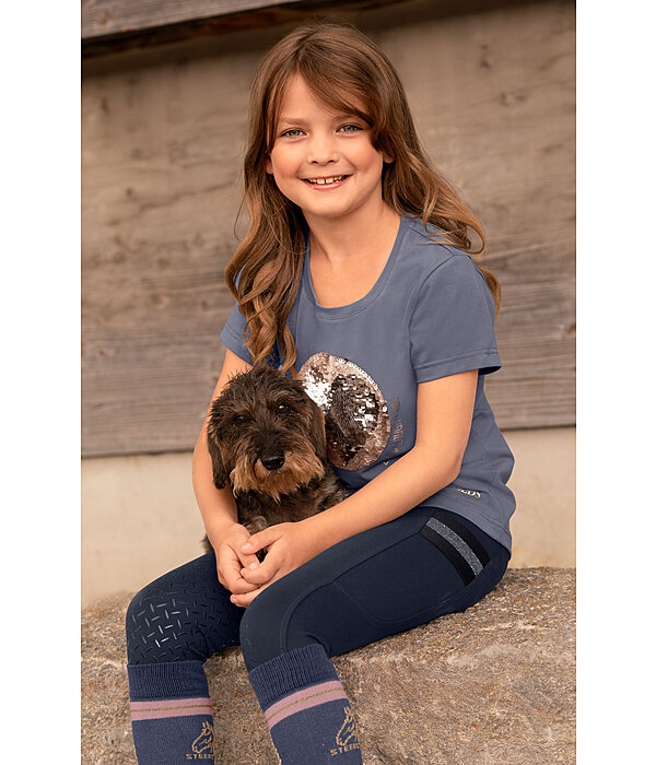 kids T Shirt omkeerbare pailletten Mala Kramer Paardensport