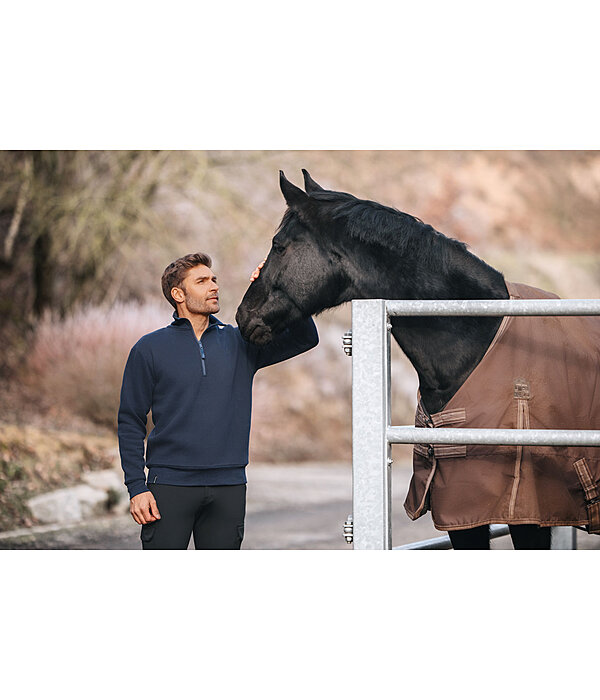 heren sweatshirt Portland met ritskraag