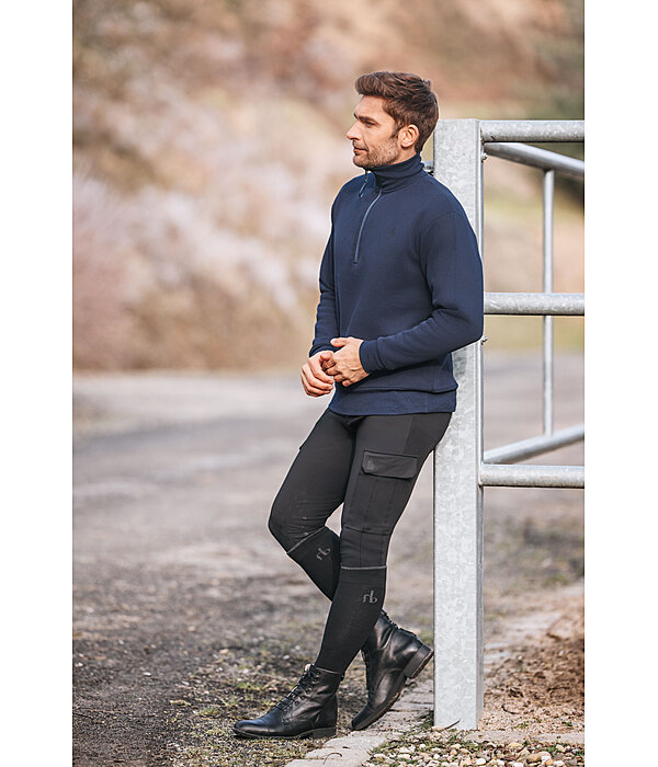 heren sweatshirt Portland met ritskraag