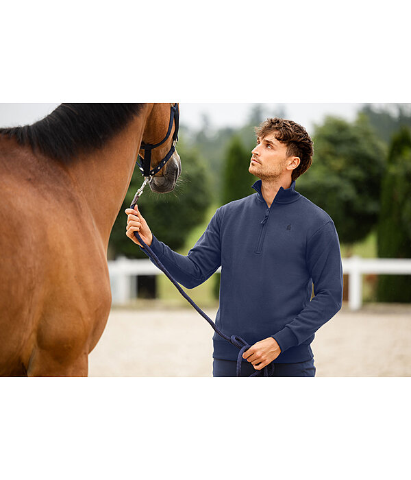 heren sweatshirt Portland met ritskraag