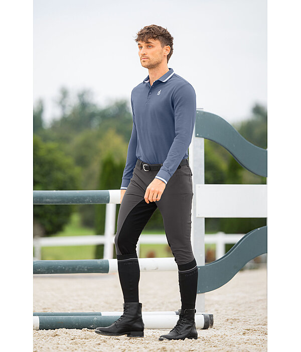 heren longsleeve poloshirt