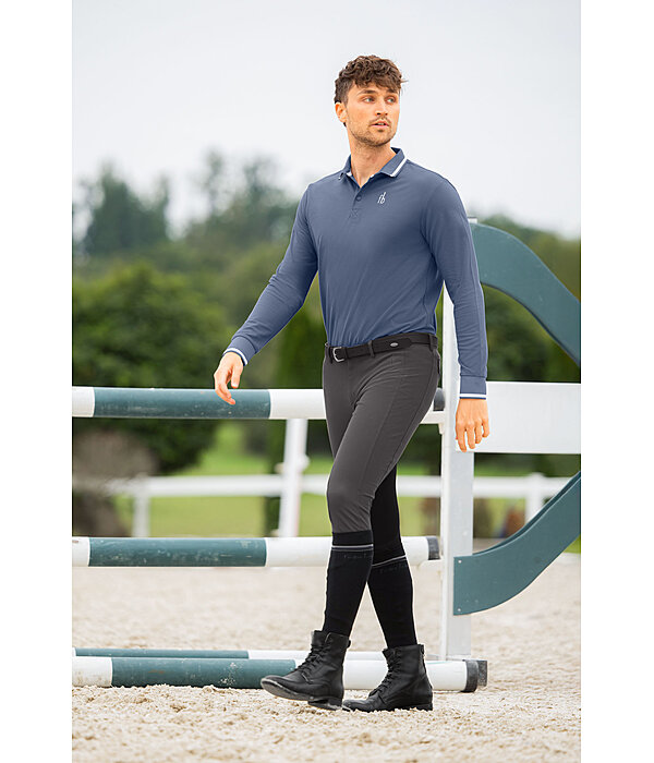 heren longsleeve poloshirt