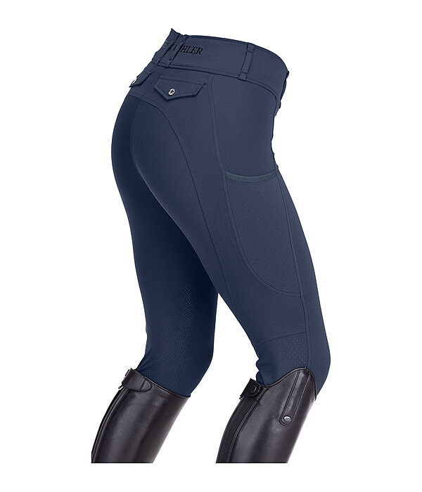 hybrid grip rijbroek met knievlak Mesh Romy