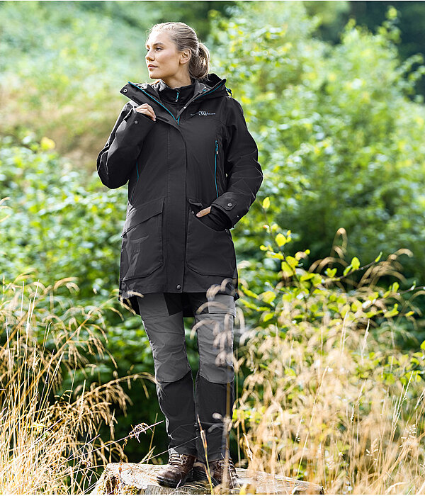 EWW-Outfit 3in1 Outdoor-regenjas met verwijderbare vest in zwart